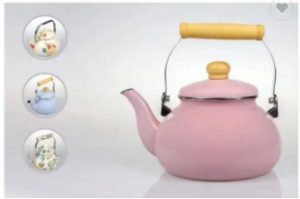 Customization Accepted Enameled Teapot Enamel on Steel Water Kettles