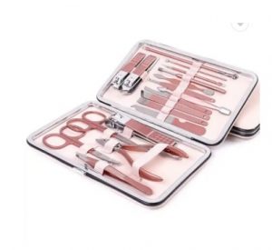Stainless Steel Manicure Set 16 Pieces Private Label nail sets beauty manicure pedicure set