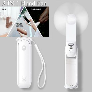 Handheld Mini Fan 3 IN 1 Hand Fan Portable USB Rechargea ble