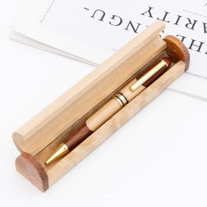 Wood ballpoint pen gift box set