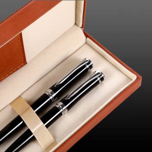 Gift pen business metal pair pen set signature pen ballpoint pen pair pen PU pencil case set printing logo
